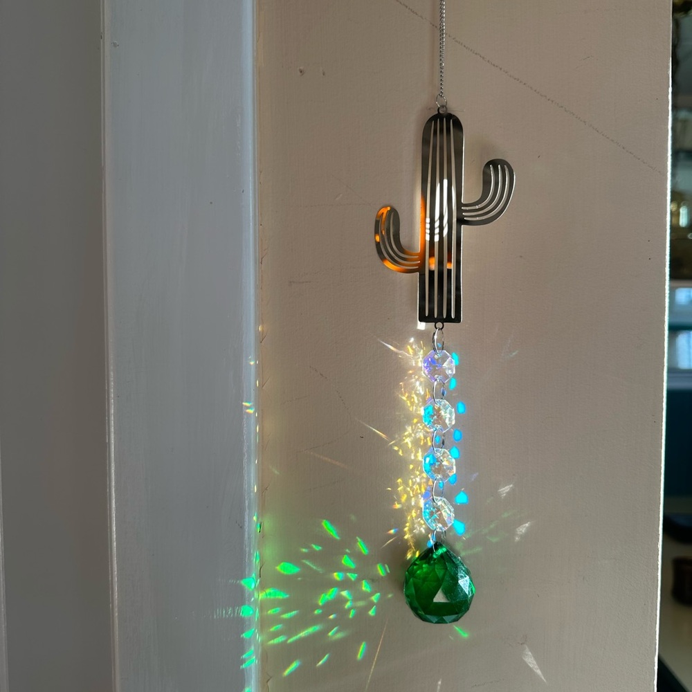 Cactus Sun Catcher Handmade Customizable